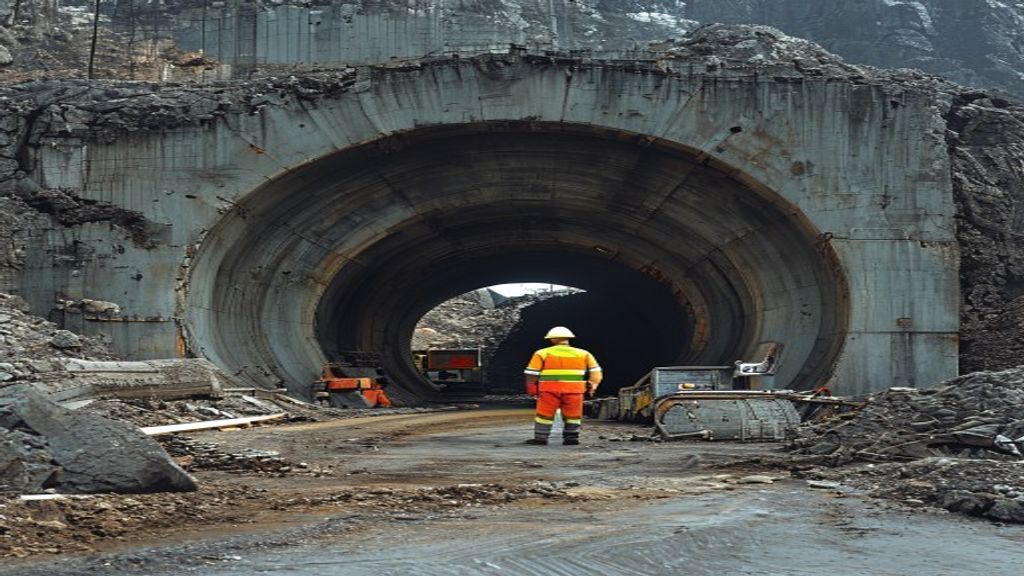 Hakkari’nin Yüksekova ilçesinde T2 tüneli inşaatı tamamlanmak üzere