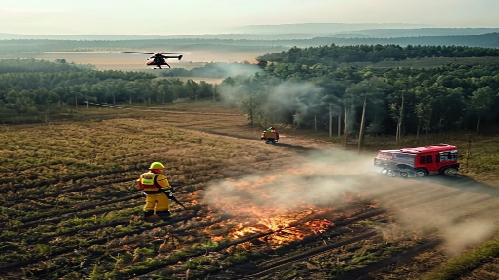 Malkara'da anız yangını ormana sıçradı, 3 saatte kontrol altına alındı